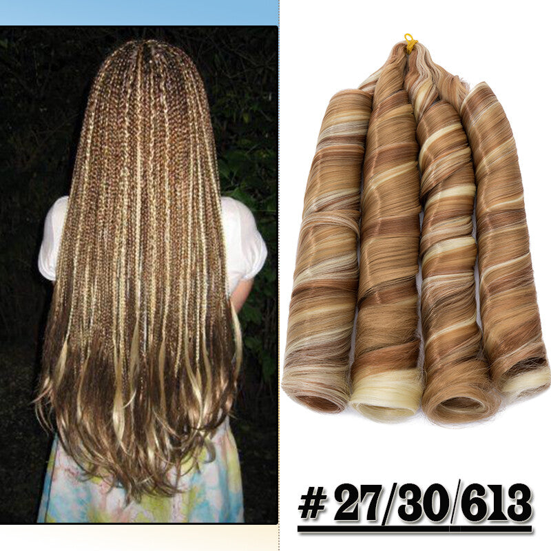 Curly Braiding Hair 24" Wave French Curls Synthetic Extensions