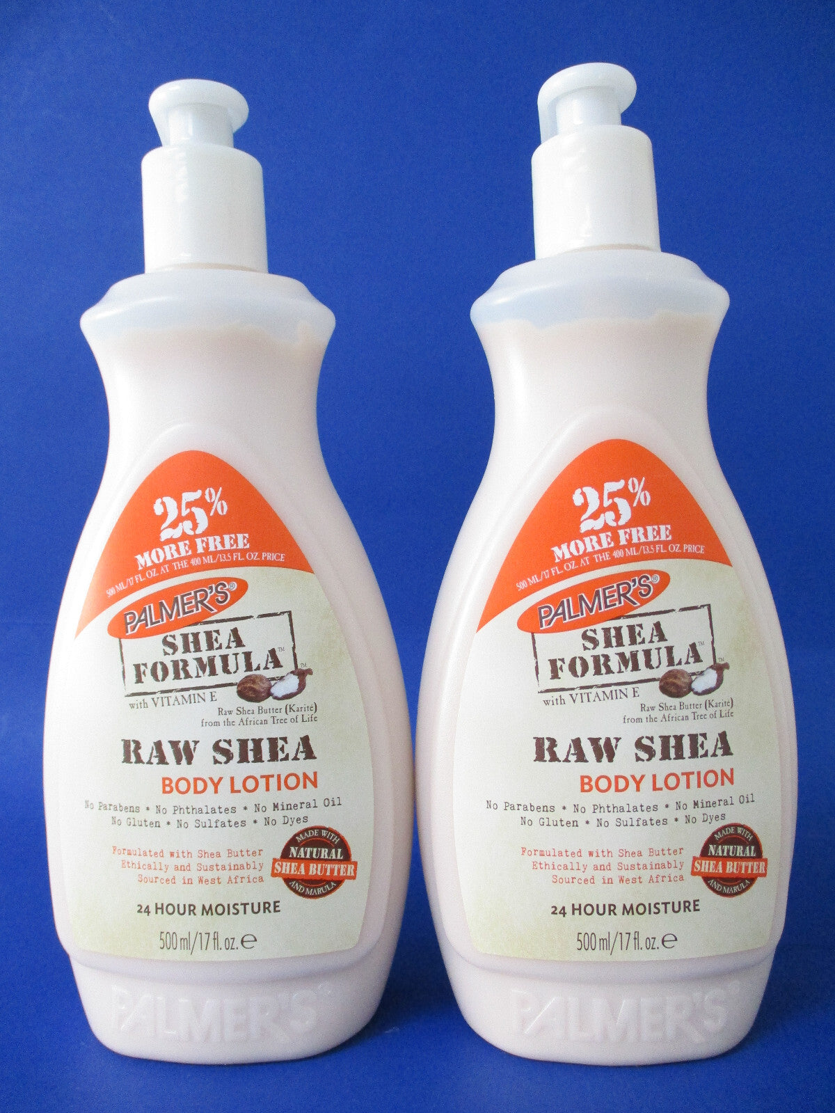 Palmer's Shea Butter Formula Raw Body Lotion 17 oz LOT OF 2