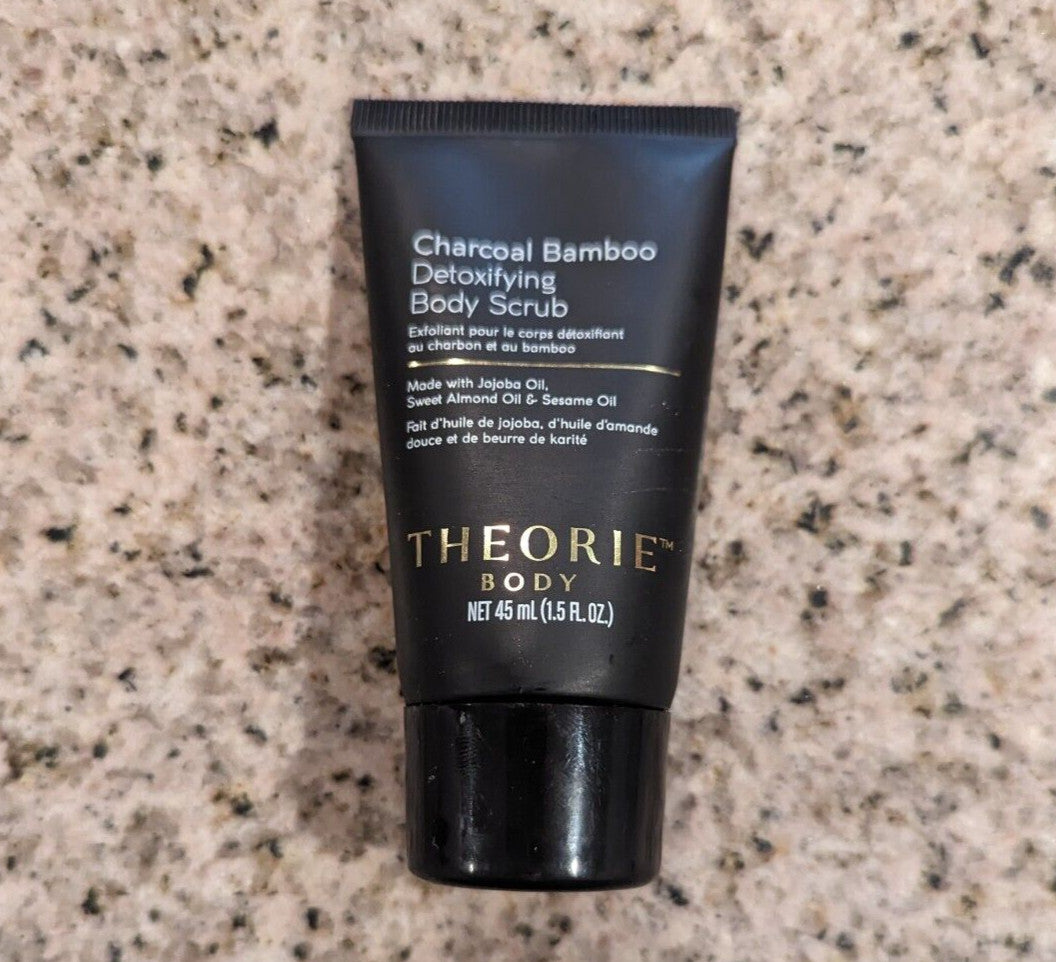 NEW THEORIE Body Detoxifying Charcoal Scrub Travel Size 45ml/1.5oz