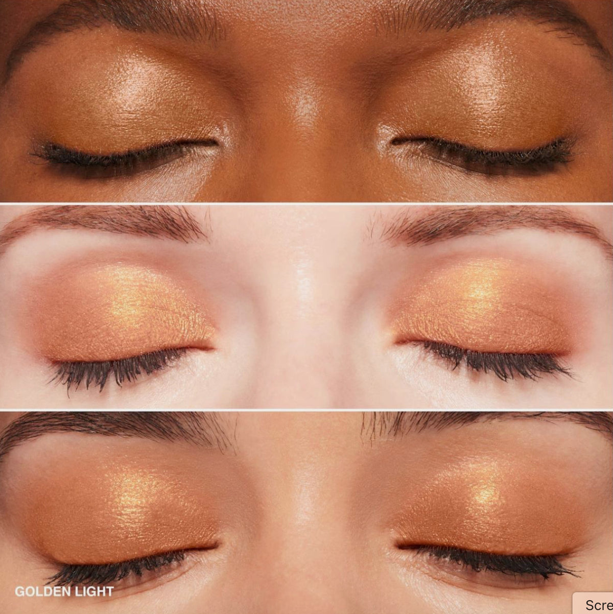 Cream Eyeshadow Stick - Metallic Light Gold, Long Wear, 0.05 oz