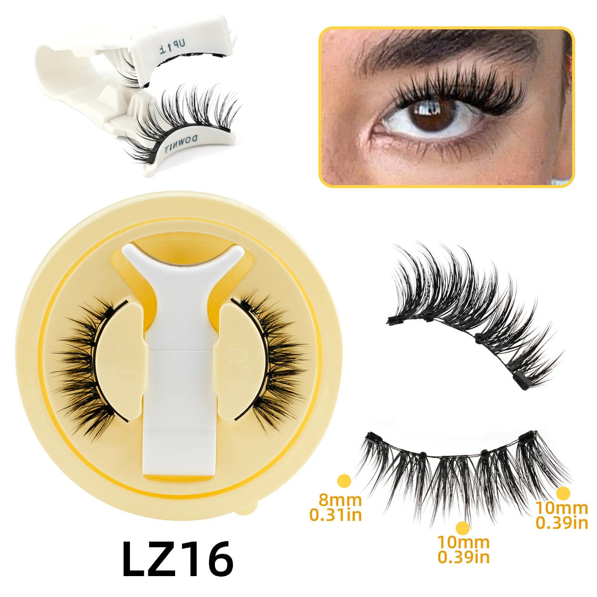 Magnetic 3D Mink Eyelash Kit - Reusable False Lash Set for Natural Look