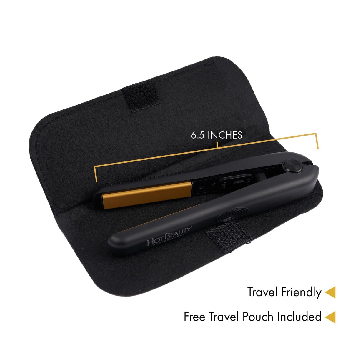 Mini Ceramic Flat Iron - 1/2 Inch Rapid Heating Travel Hair Straightener