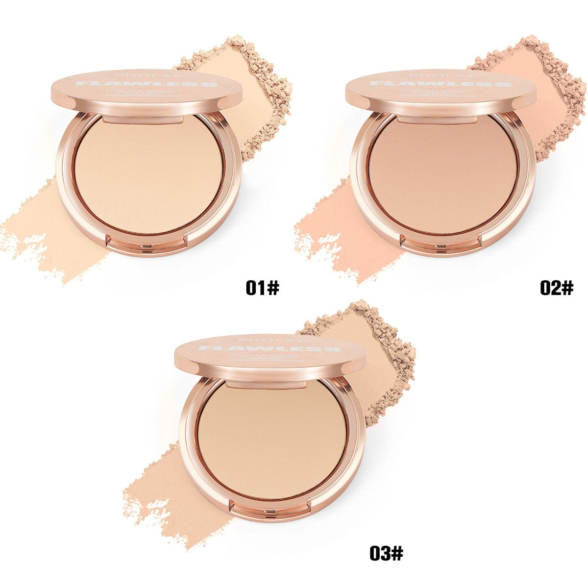 Matte Setting Pressed Powder for Flawless Makeup Finish - Multiple Shades