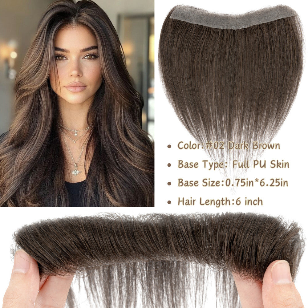 Full Lace Hair Topper Hairpiece for Receding Hairlines & Thinning Hair