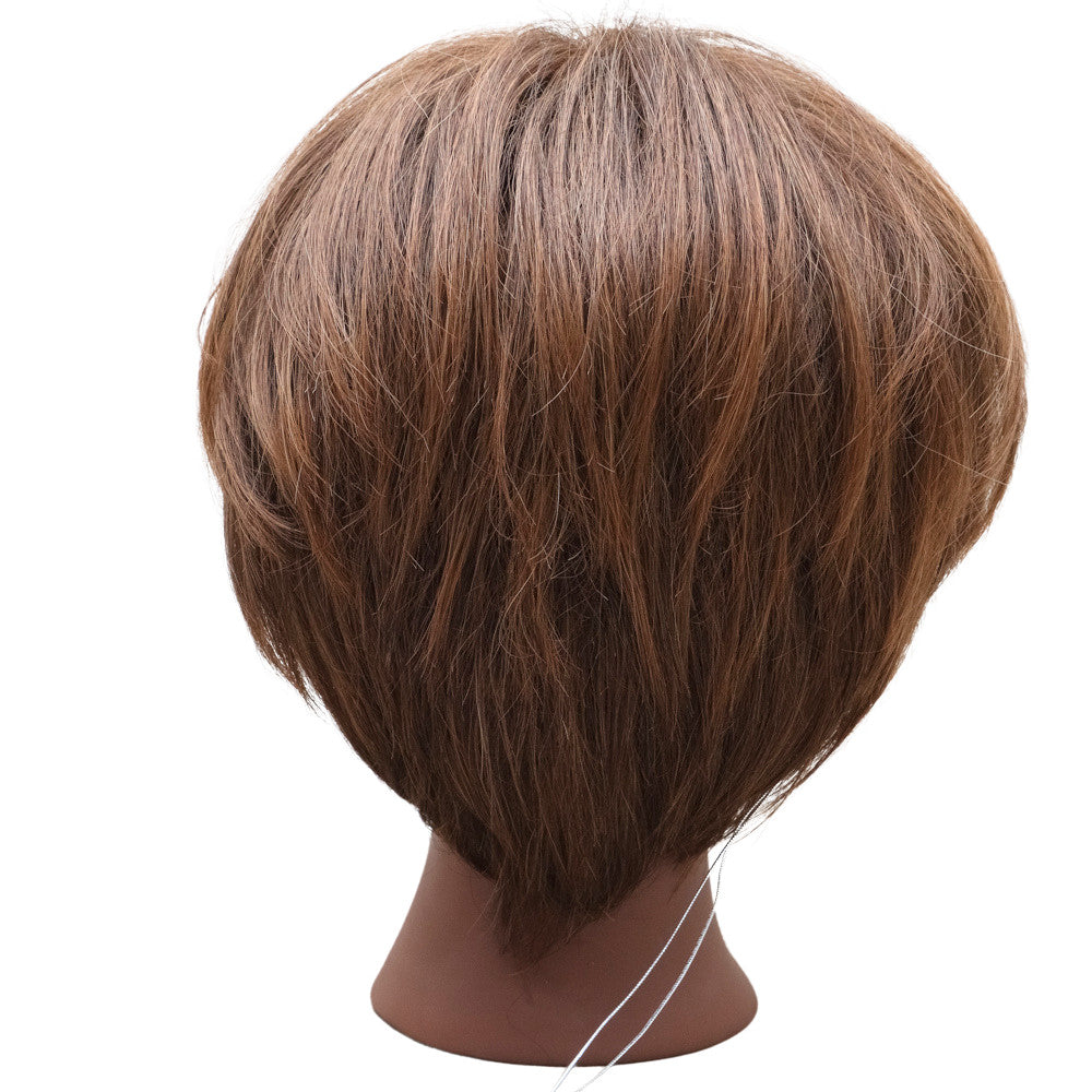 Medium Red Rooted Feathered Pixie Wig for Women - Stylish & Soft