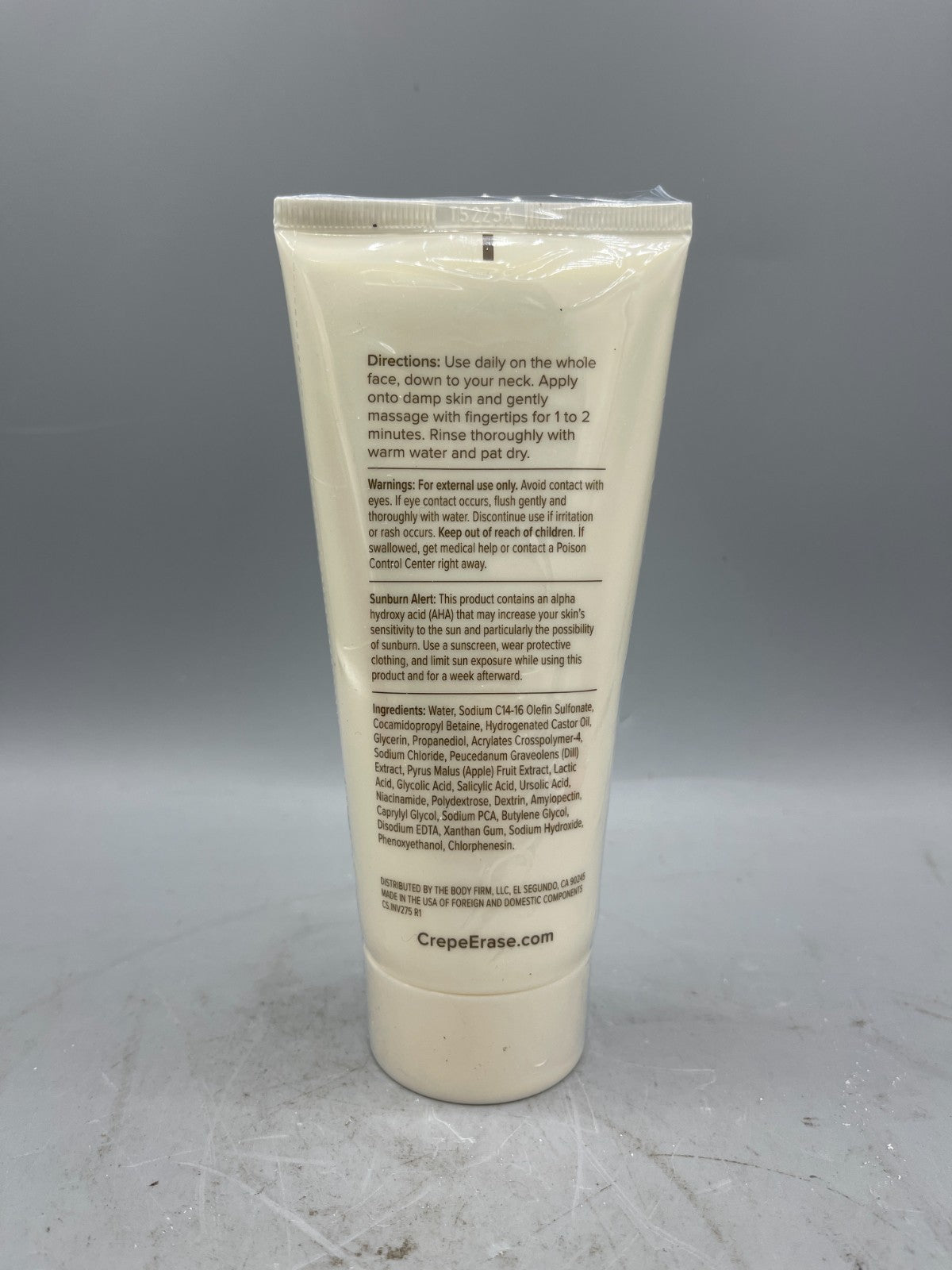 Crepe Erase Body Firm Advanced Refining Facial Scrub 6 FL Oz Sealed