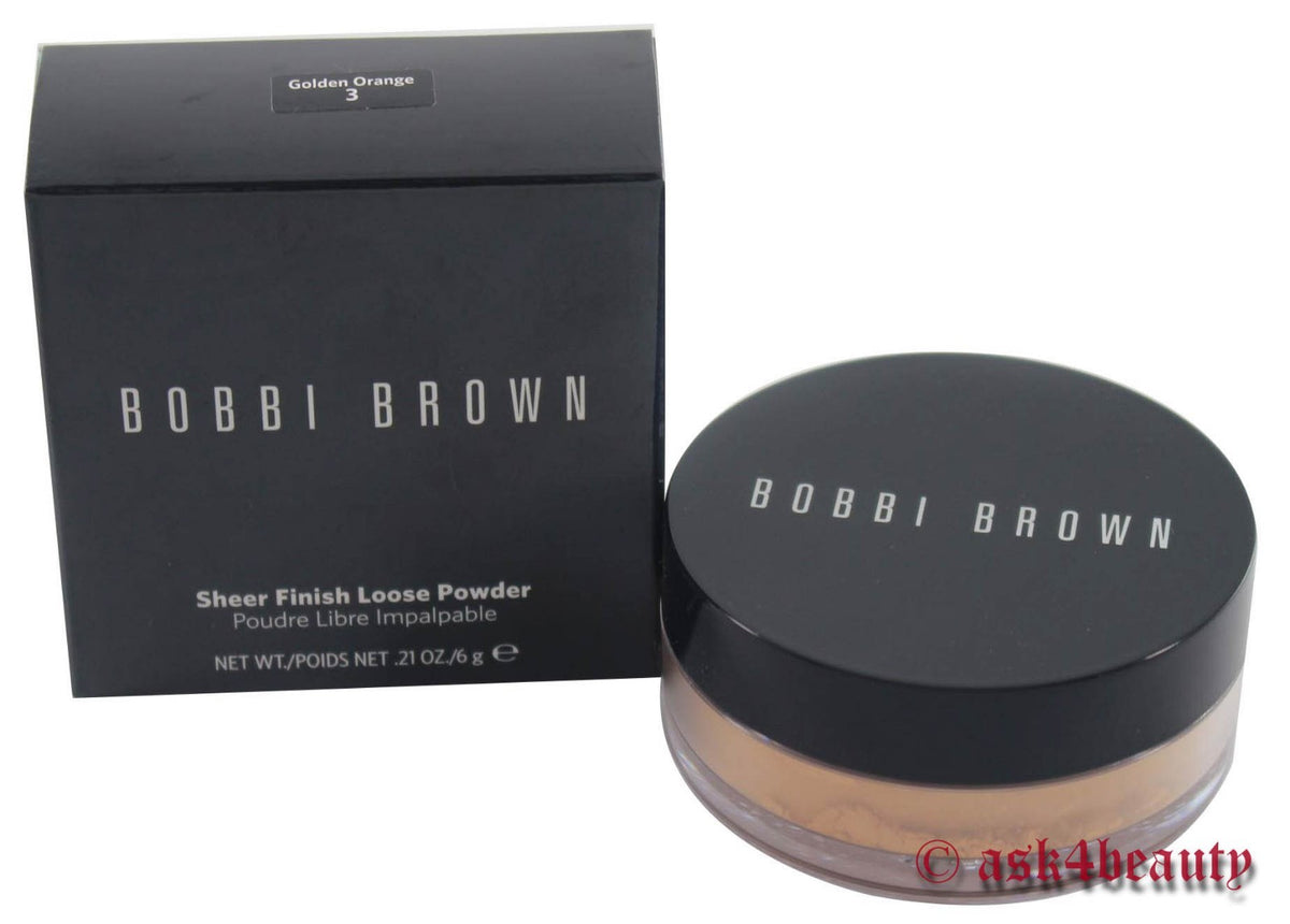 Loose Face Powder - Sheer Finish, Long-Lasting, 0.21oz - Golden Orange