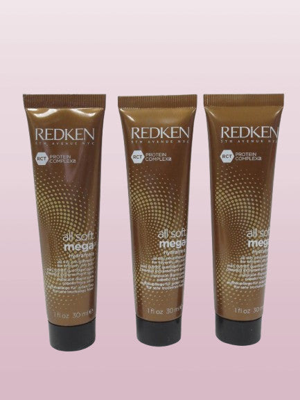Redken All Soft Mega Hydramelt Leave-In Nourishment for Dry Hair 3 pcs