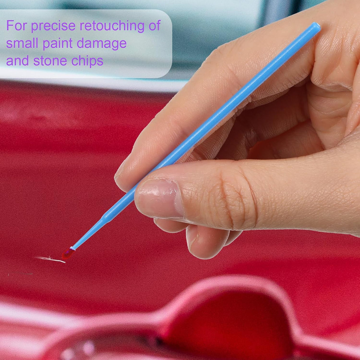 Micro Applicator Brush Set - 300 Disposable Touch Up Paint Brushes for Automotive & Crafts