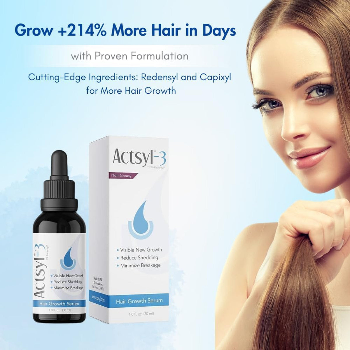 Hair Growth Serum with Redensyl for Thicker Fuller Stronger Reduce