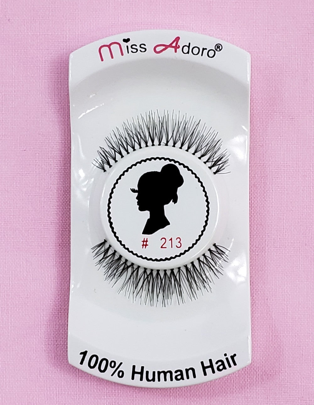 12 Pairs Human Hair False Eyelashes Style 213 Natural Touch Handmade