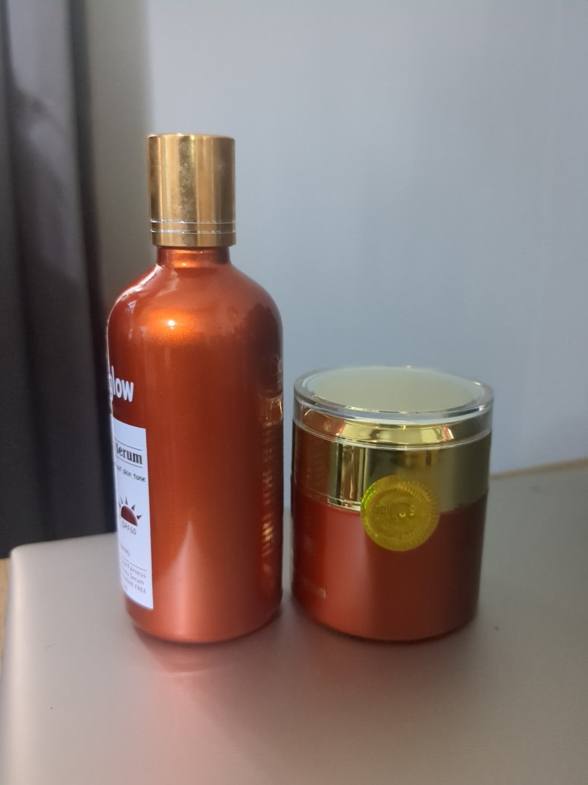 Vitamin C Brightening Face Cream & Serum SPF 60 - Golden Glow