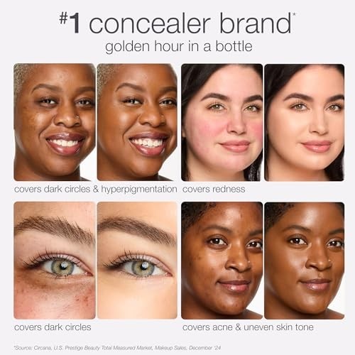 Medium Coverage Radiant Concealer 48G Waterproof Vegan for Bright, Flawless Skin