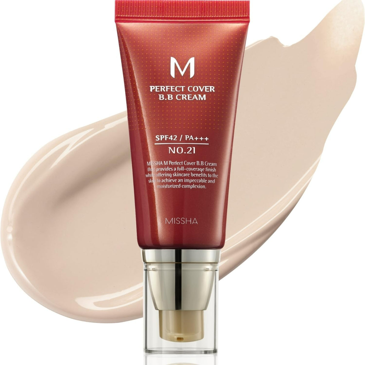 Moisturizing BB Cream No.21 Light Beige SPF 42 Full Coverage Makeup & Skincare