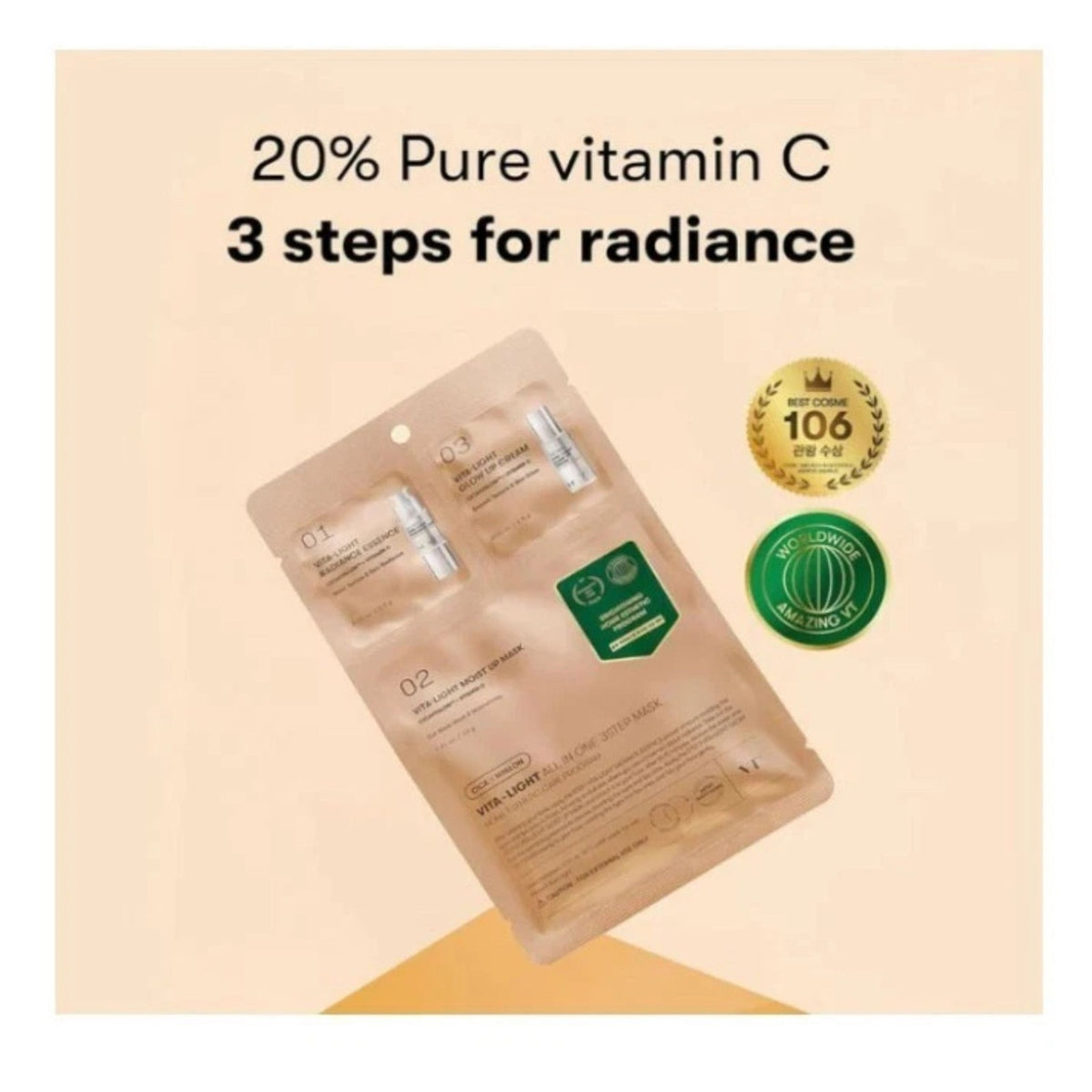 Reedle Shot Vita-Light 3-Step Brightening Mask Set (4ea)
