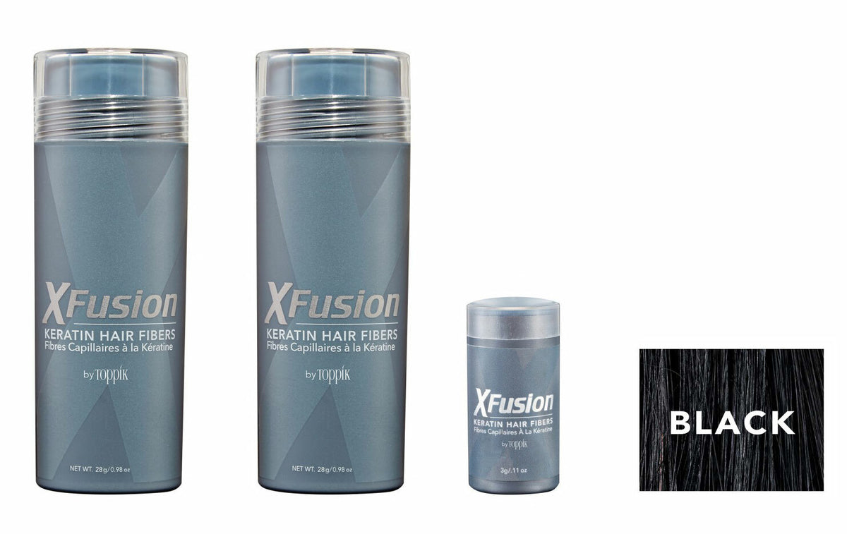 Keratin Hair Fibers Two Pack - 28g x 2 + Free Travel Size