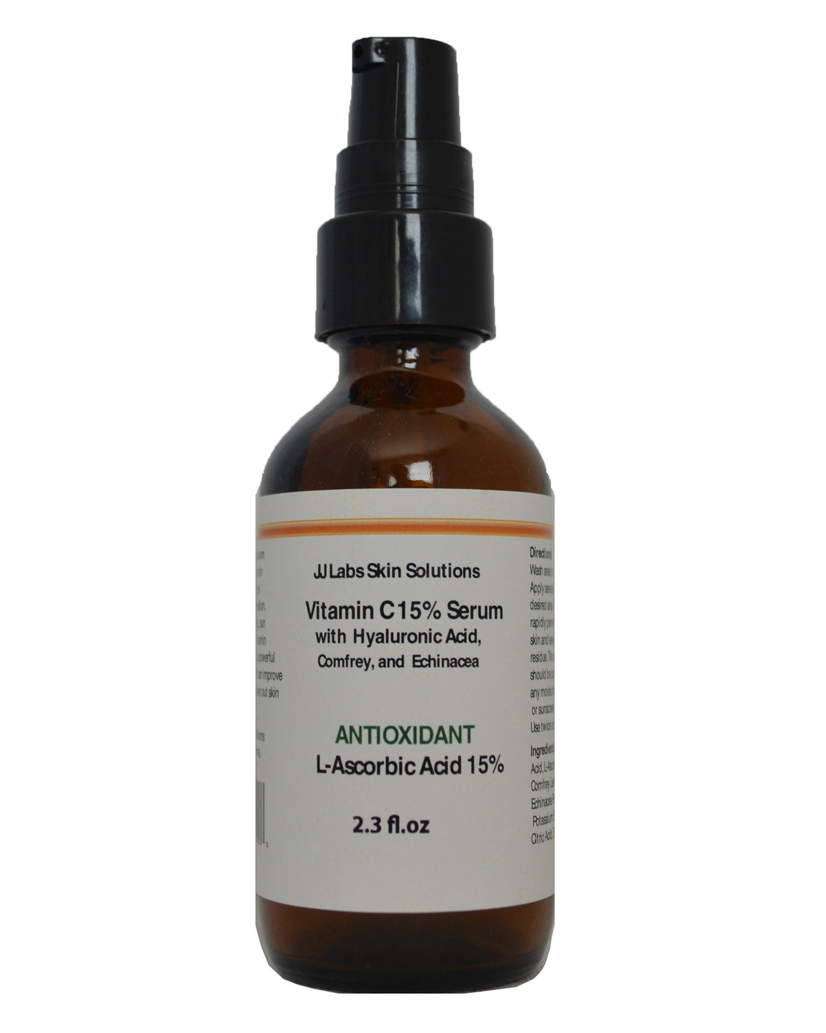 Vitamin C Serum with Hyaluronic Acid and Antioxidants - 10-25% Concentration, 1.2 oz & 2.3 oz Sizes