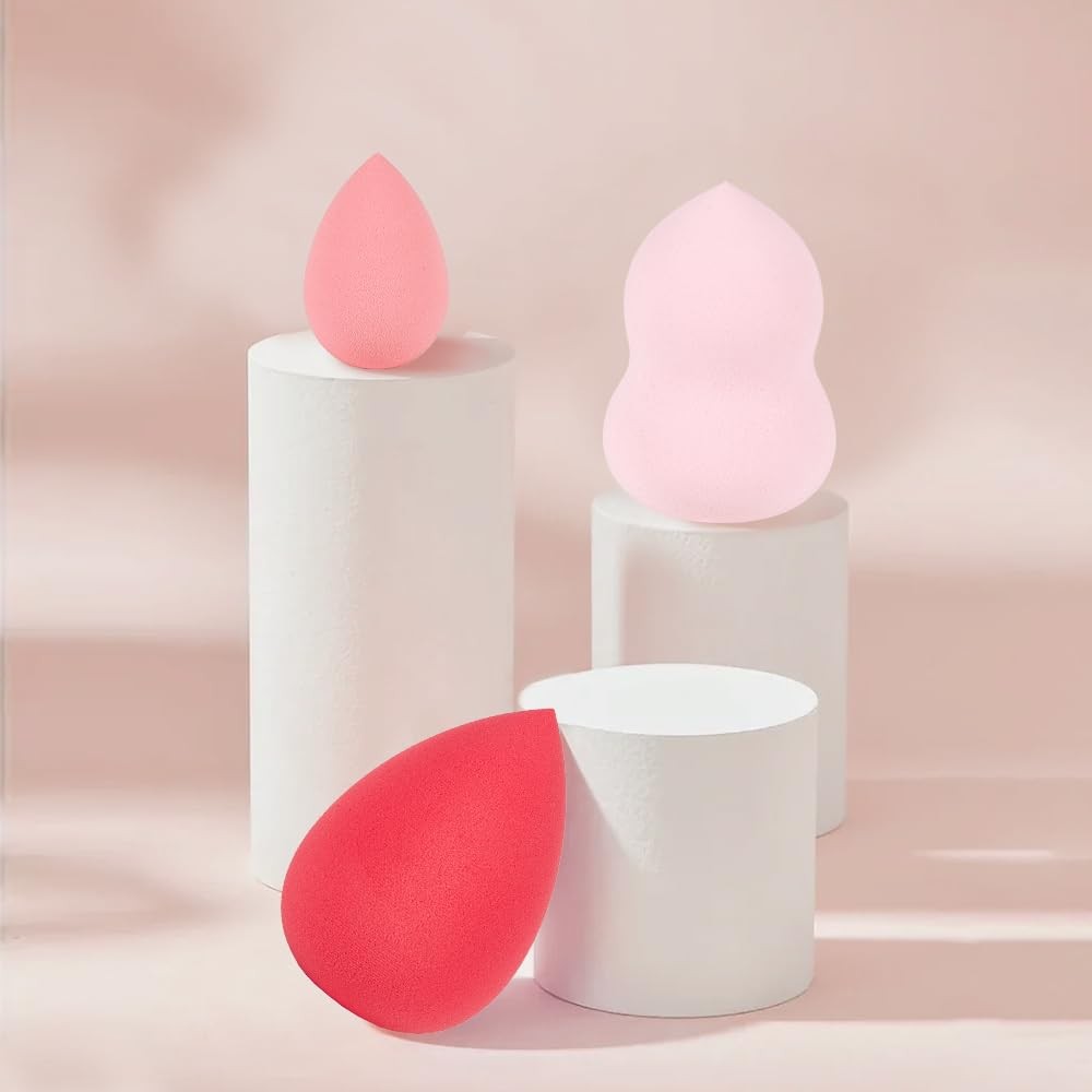 Makeup Sponge Set 3 Pieces - Blending Beauty Sponges for Face & Eyes