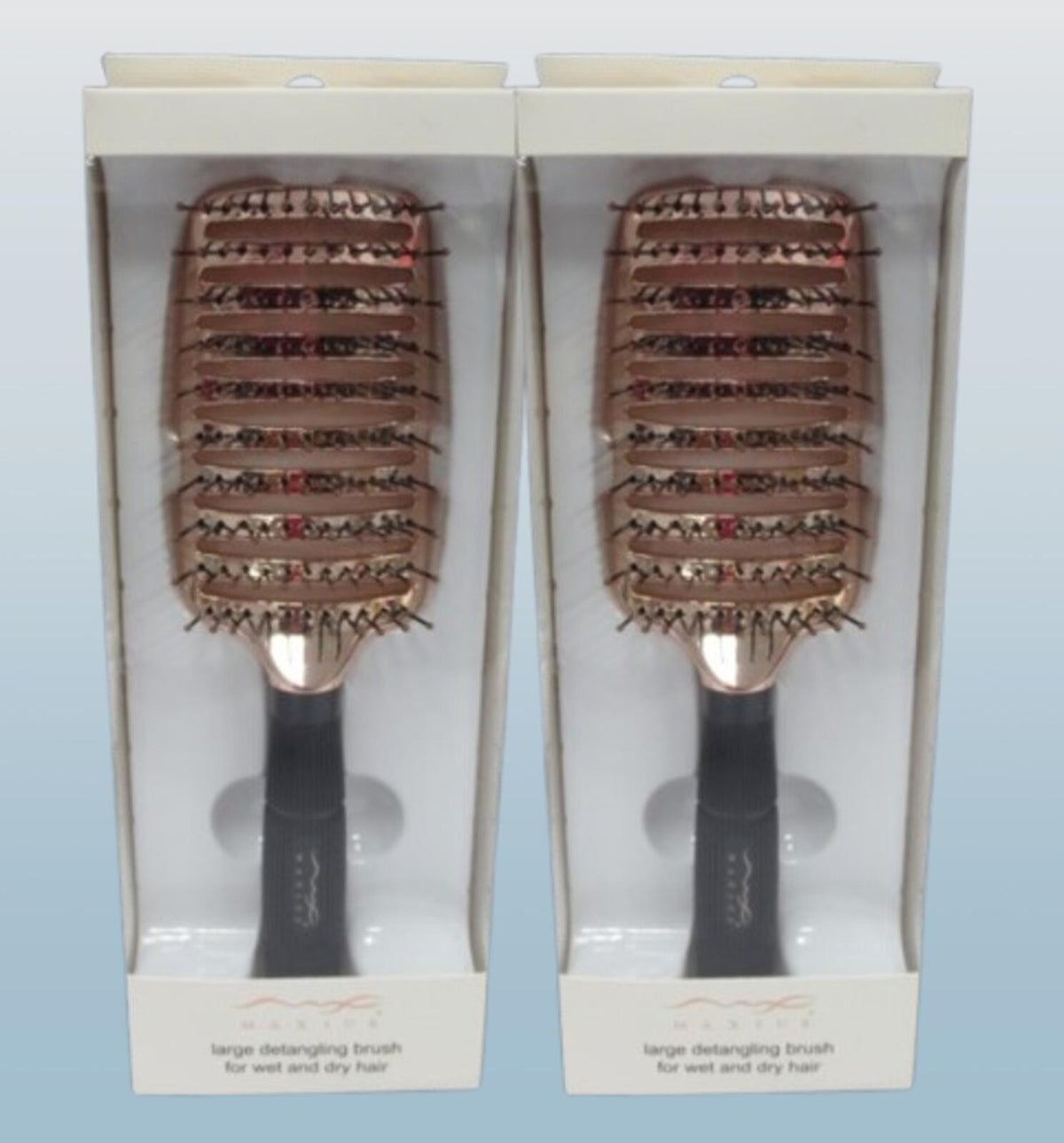 Maxius Large Detangling Hair Brush for Wet & Dry Hair - Pack of 2