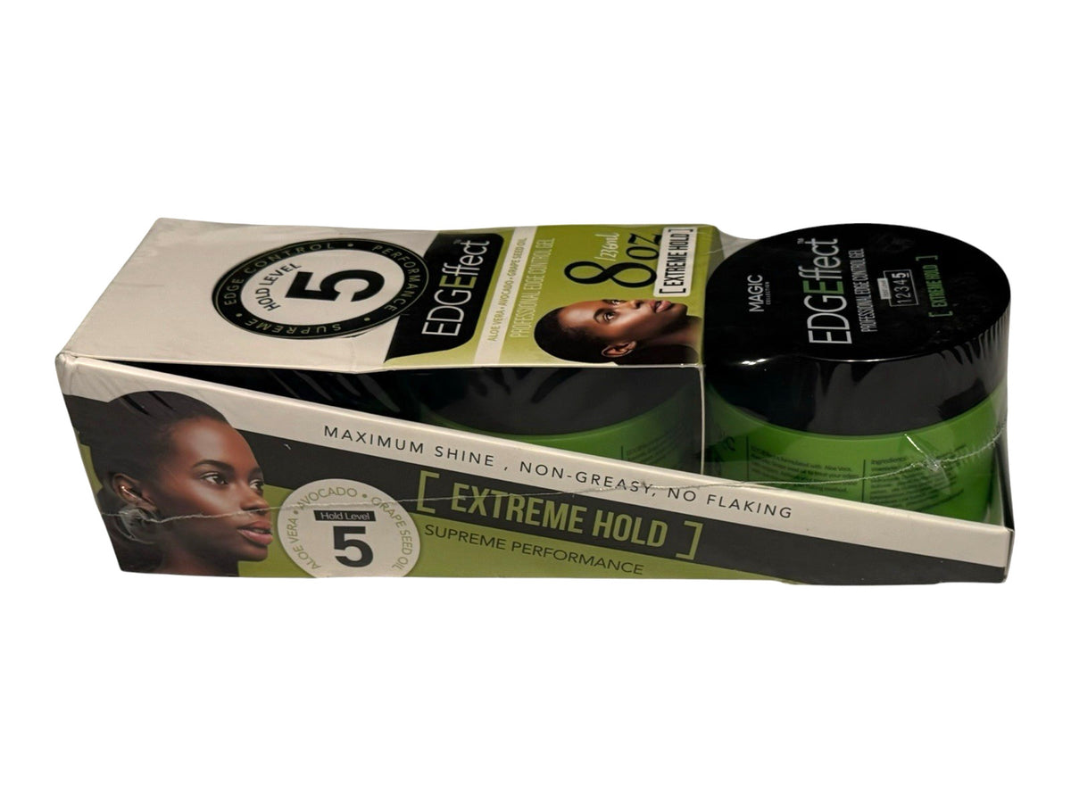Extreme Hold Edge Control Gel with Avocado & Aloe - 8oz Hair Styling Pomade