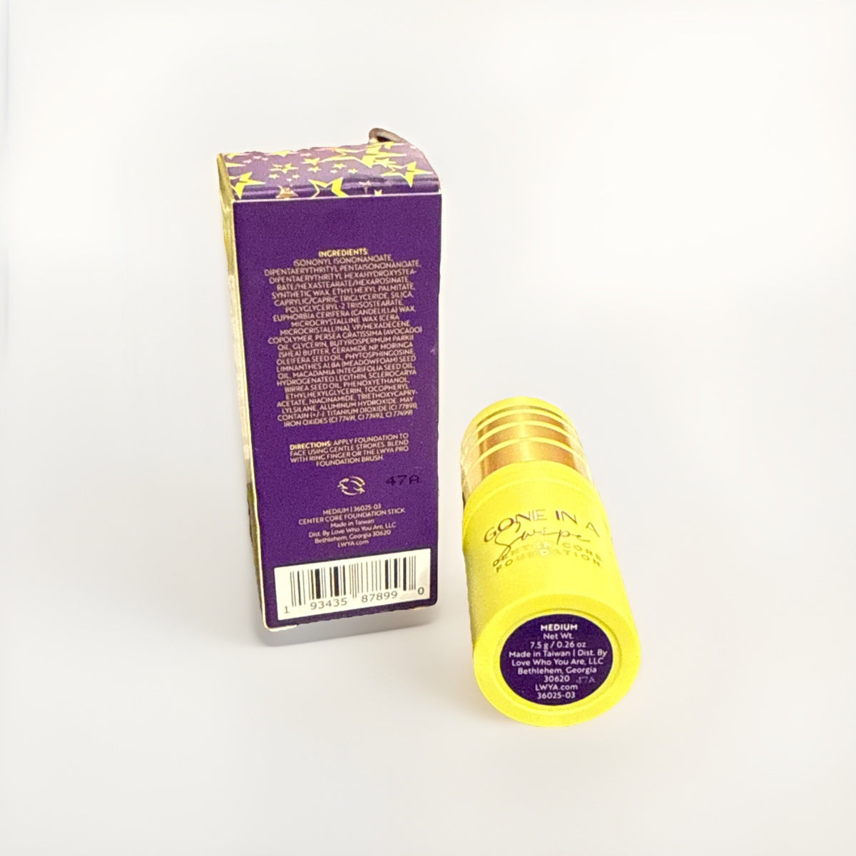 LWYA Gone in a Swipe Center Core Foundation Medium 0.26oz Face Makeup