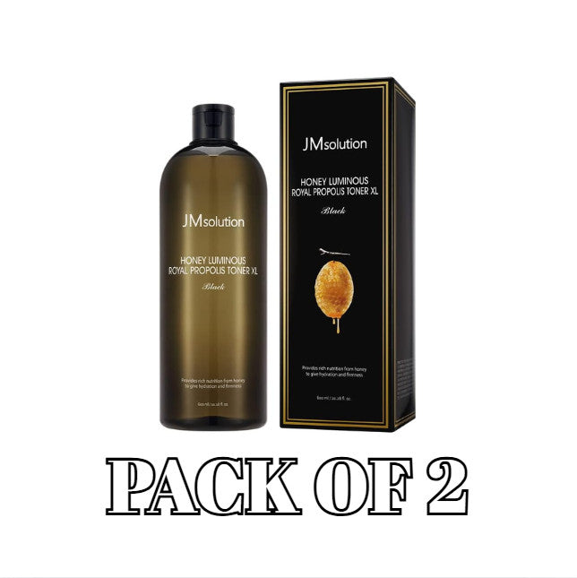 JMSolution Honey Luminous Royal Propolis Toner XL Pack of 2 - Moisturizing & Firming for Dry Skin