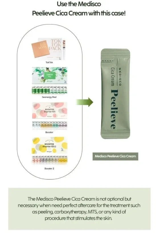Medisco Peelieve Cica Cream Sachet - Skin Regeneration & Moisturizer for Face and Neck