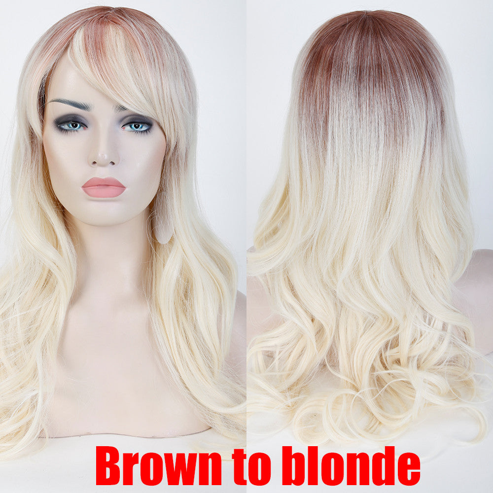 Long Ombre Wigs - Heat Resistant Synthetic Hair, Thick Full Wigs