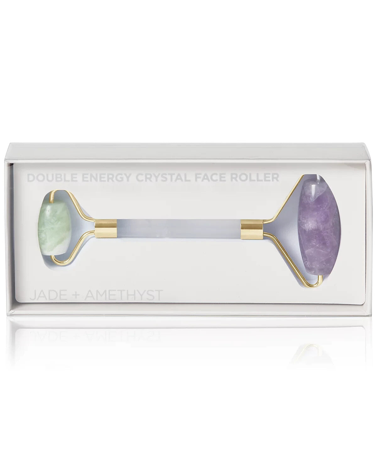 Crystal Face Roller Jade Amethyst Double-Ended Skin Smoothing Tool