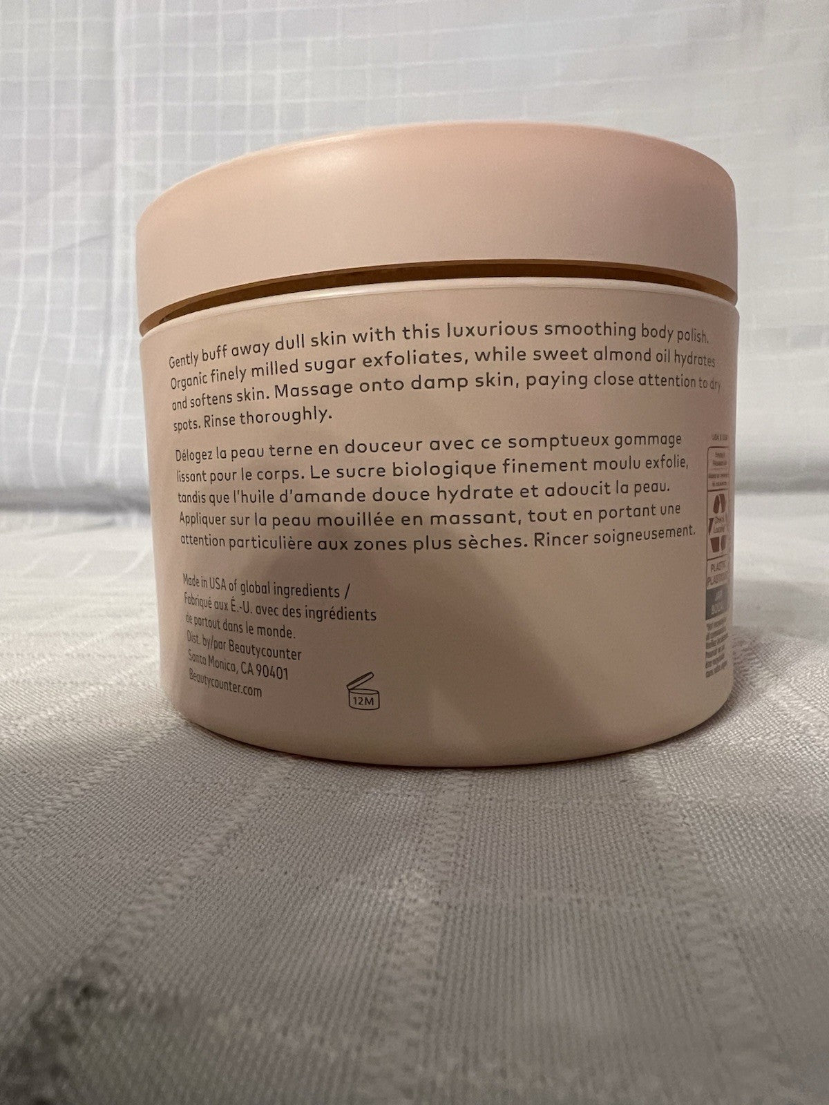 *Beautycounter* Sugarbuff Body Polish Scrub in Rosewater - Limited