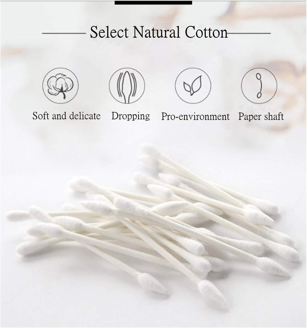 Cotton Swabs 800 Pieces Double Precision Tips for Personal Care & Electronics Cleaning