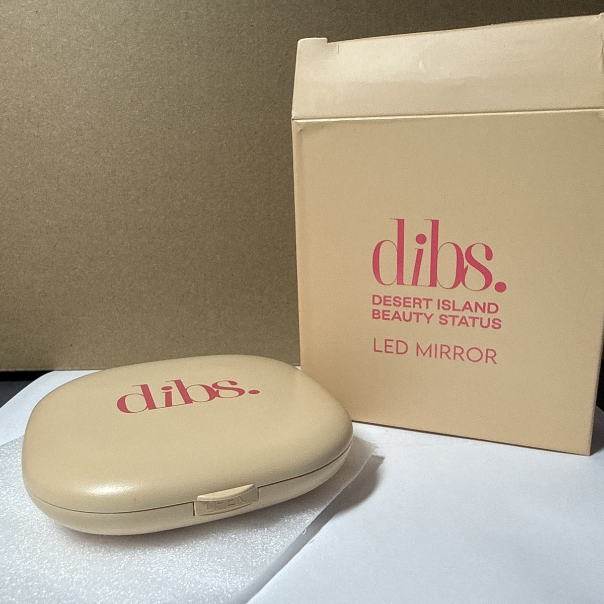 LED Compact Makeup Mirror with Bright Light - Dibs Beauty