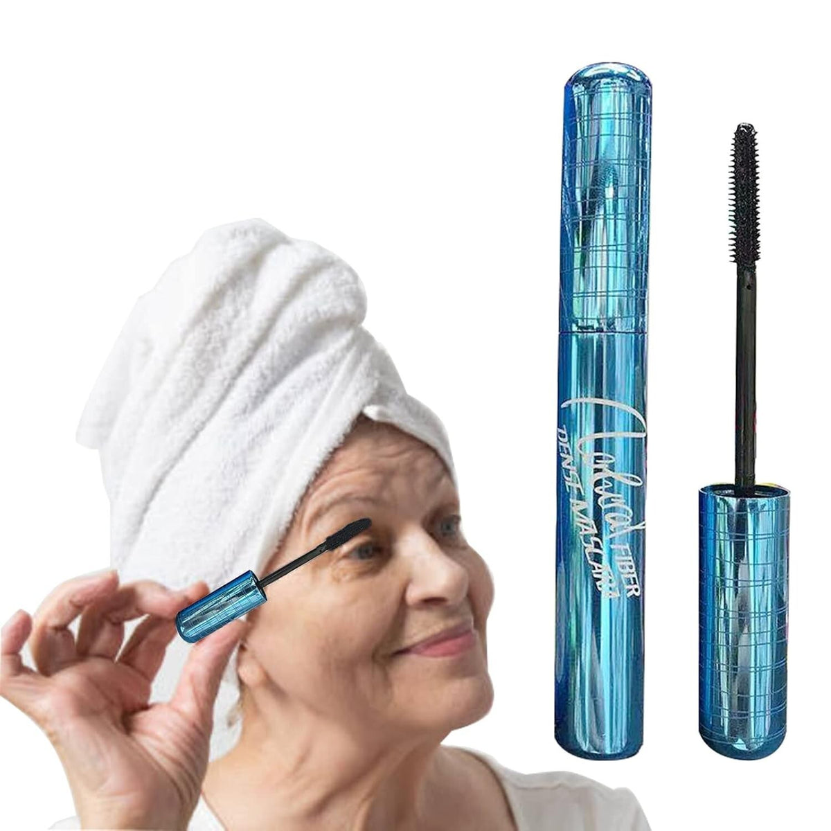 Waterproof Mascara for Older Women - Long Thick Lashes, Hypoallergenic, Easy Application