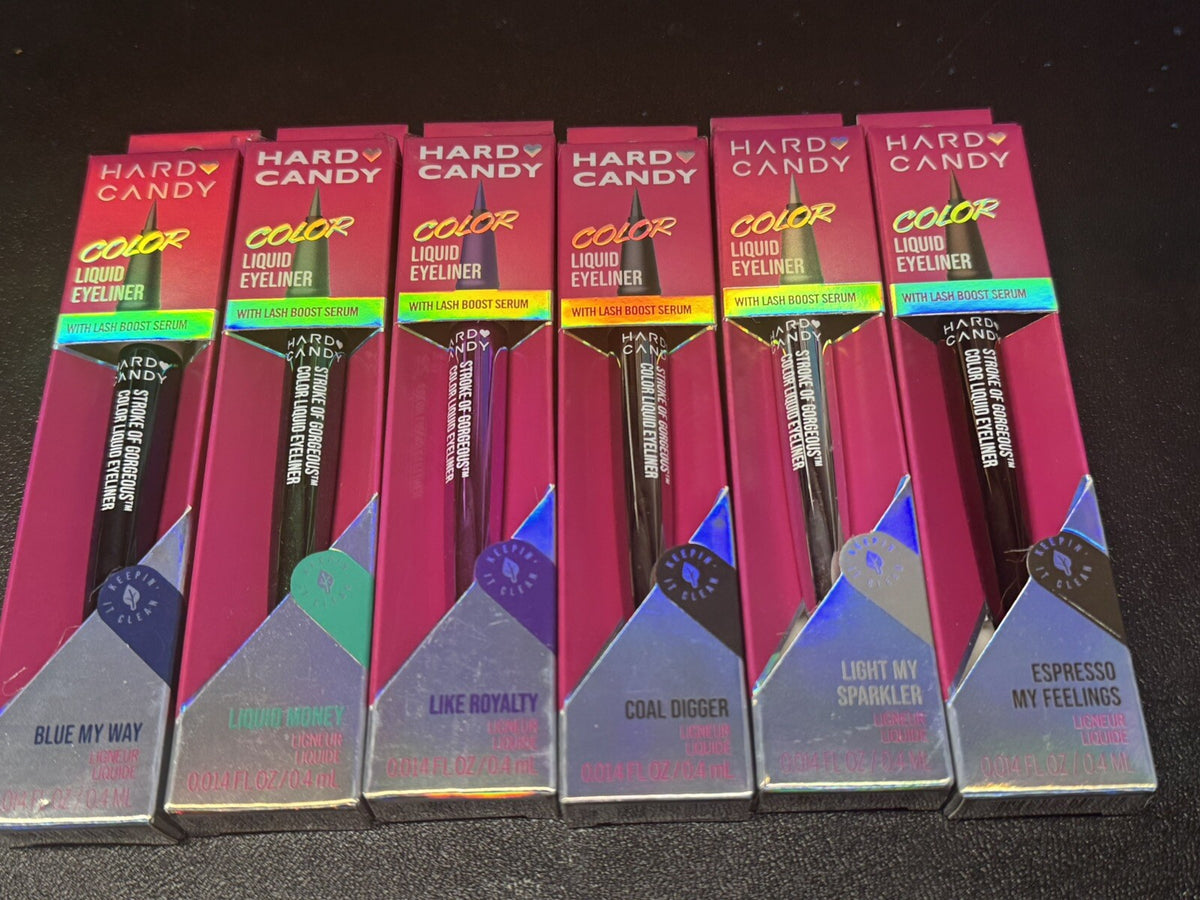 Liquid Eyeliner Set - 6 Metallic Shades for Bold Eye Looks