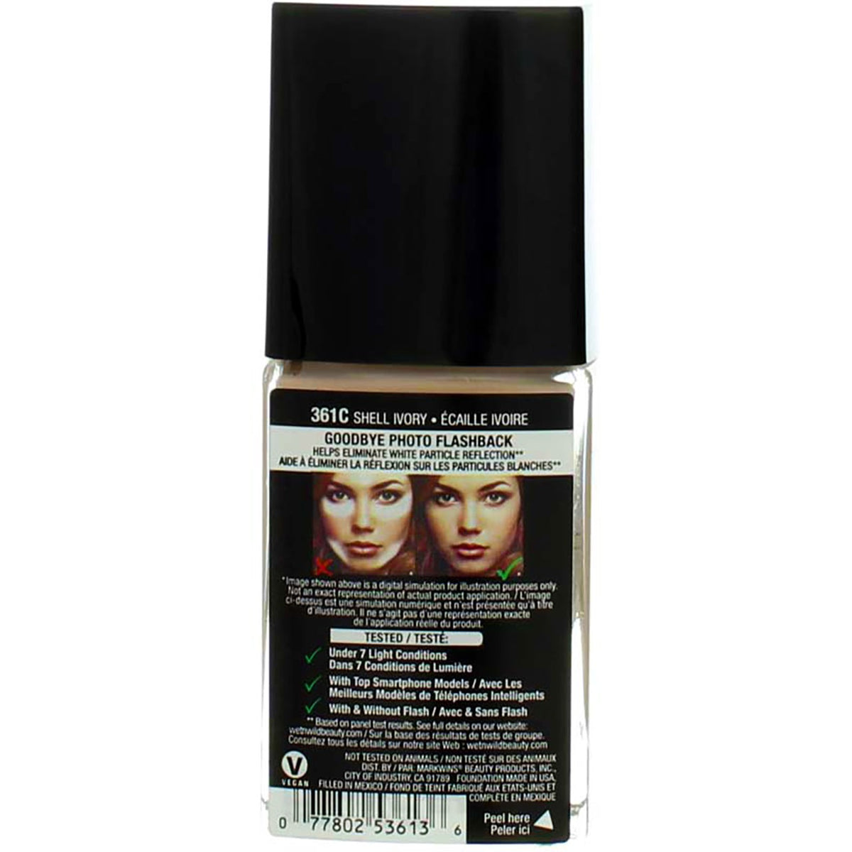 Wet n Wild PhotoFocus Foundation Shell Ivory 361C - Matte, Camera-Ready Makeup