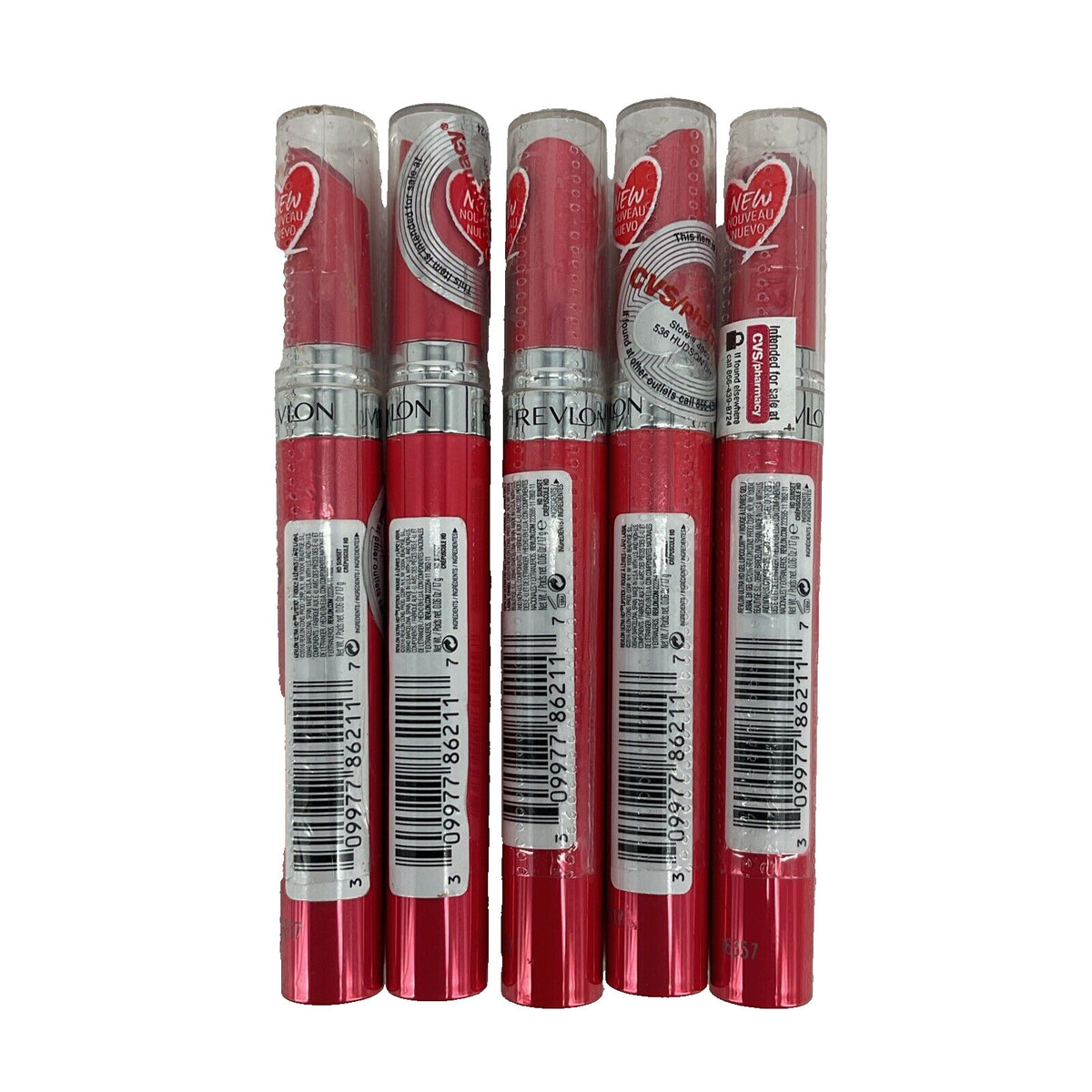 Revlon Ultra HD Lipstick Gel Lip Color - Sunset Shade, Pack of 5