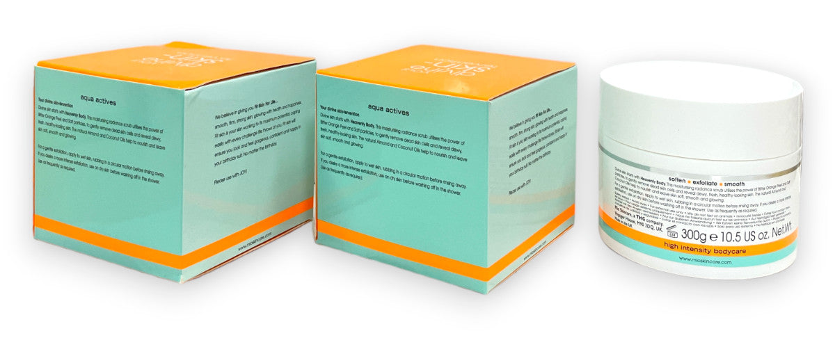 Salt Body Scrub with Radiance Boost - 300g, Pack of 2