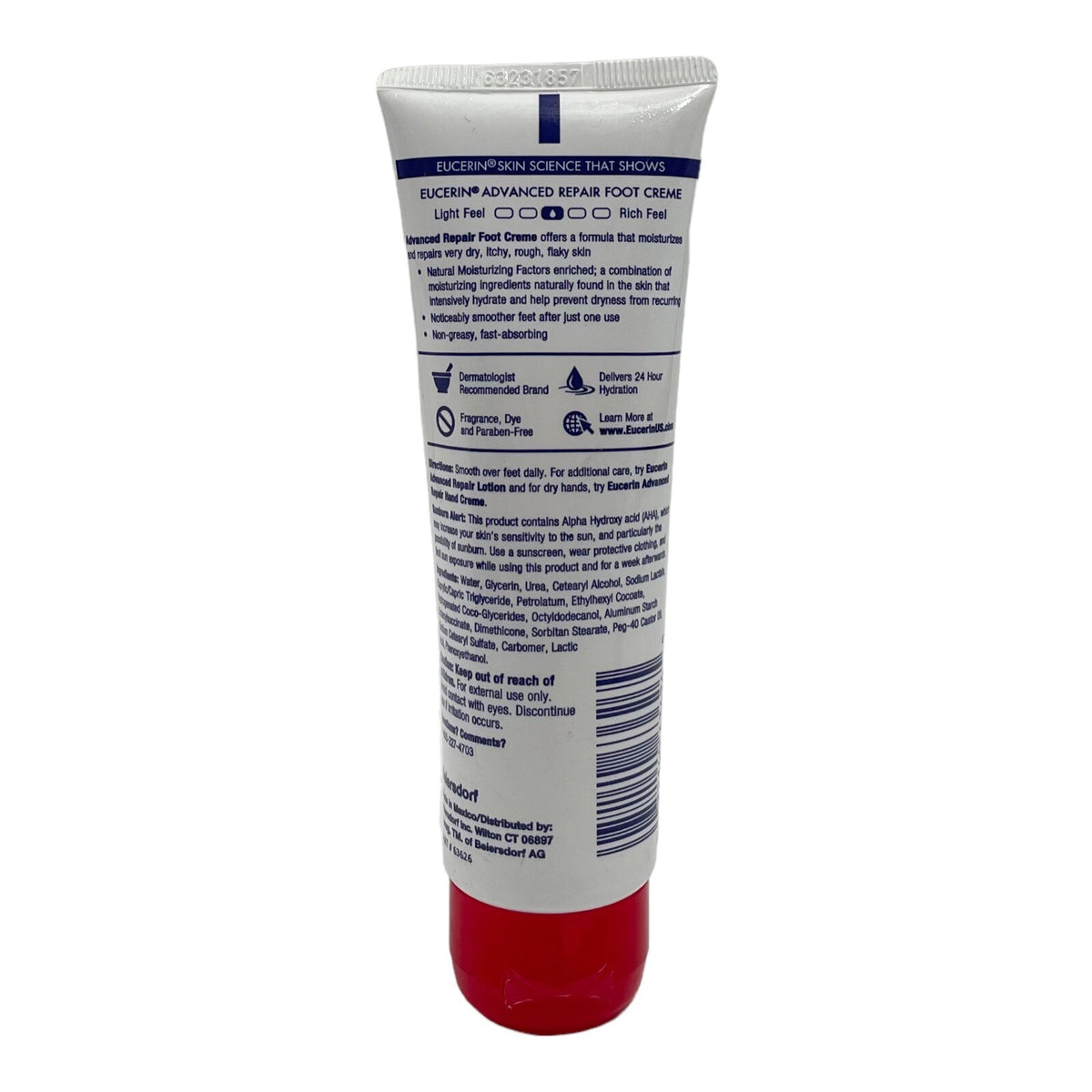 Eucerin Advanced Repair Hand & Foot Cream Set Fragrance-Free 2.7 oz & 3 oz