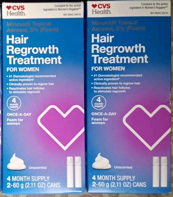 Women's 5% Minoxidil Hair Regrowth Foam - 2 Pack (8.44oz)