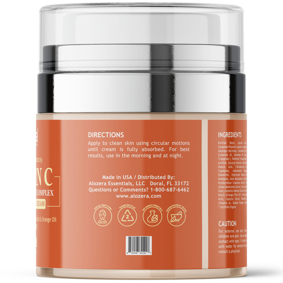 Vitamin C Face Cream - Brightens, Hydrates & Firms, 1.7 oz