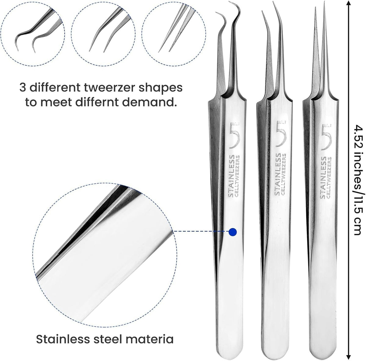 Blackhead Remover Tool Kit - Pimple & Comedone Extractor Set for Acne