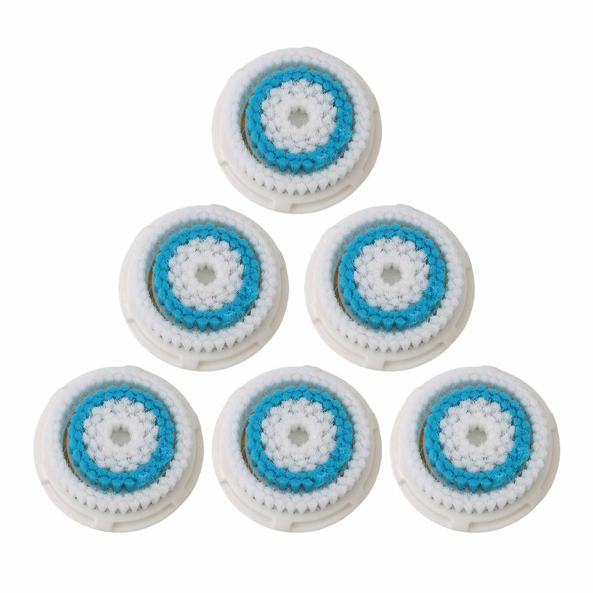 6-Pack Facial Cleansing Brush Heads Replacement for Clarisonic Mia Aria Smart Pro
