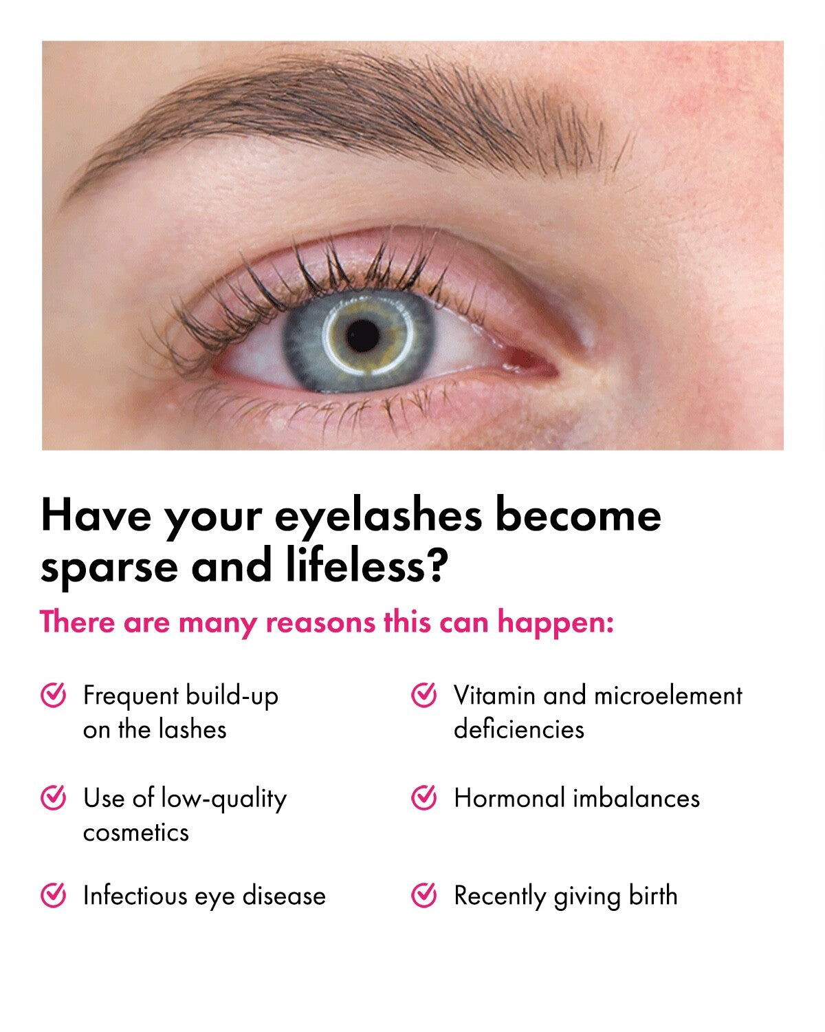 Eyelash and Eyebrow Growth Serum for Longer Thicker Fuller Lashes & Brows 0.1 fl oz