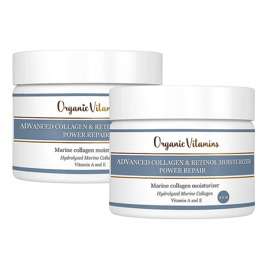 Natural Collagen Face Cream with Retinol & Vitamins - 8 oz, Hydrolized Skin Care