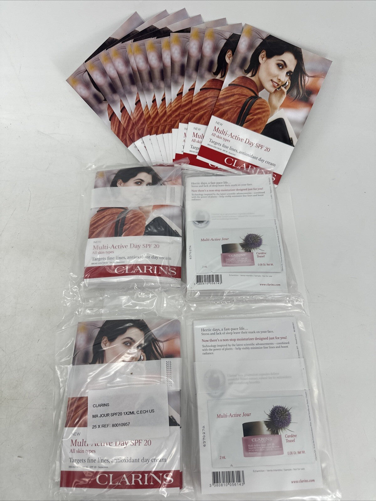 Clarins Multi-Active Jour Day Cream - 50 x 2mL Travel Packets