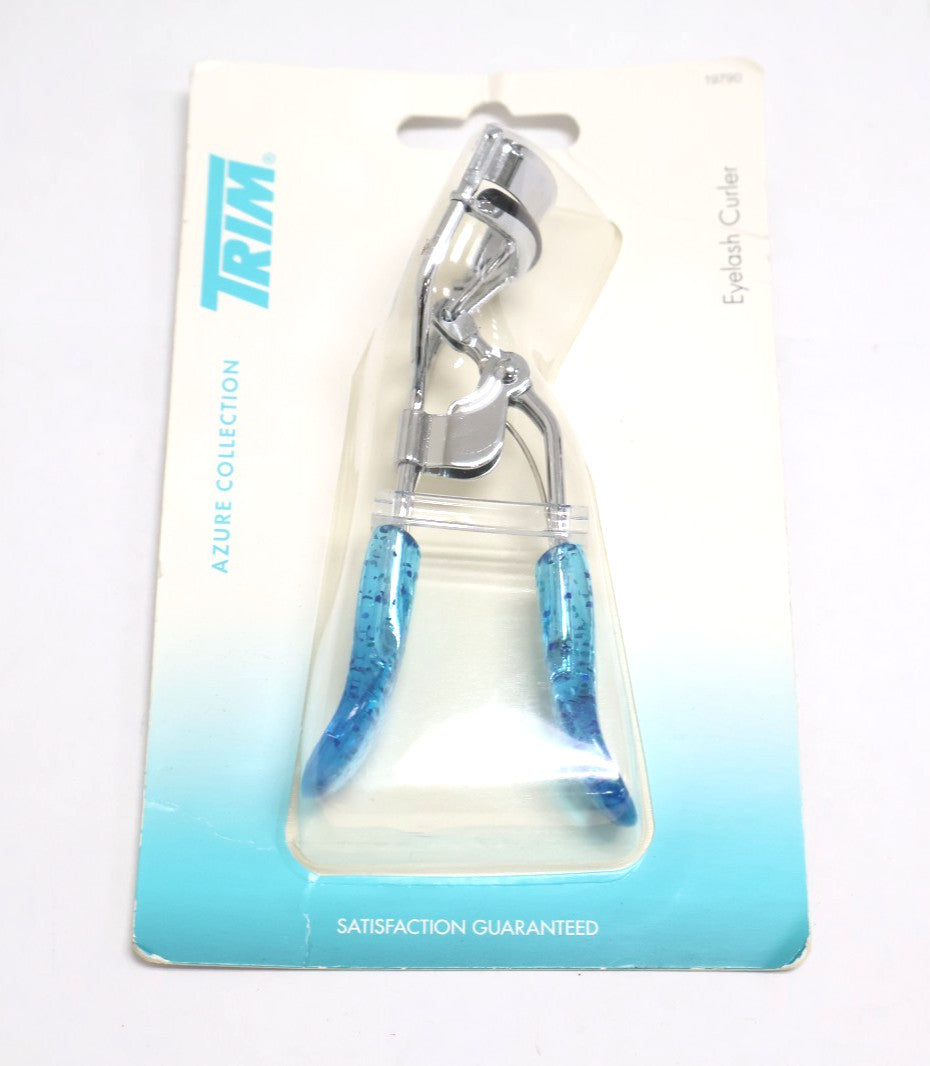 Eyelash Curler with Rounded Silicone Pad - Blue Handle, Pack of 2