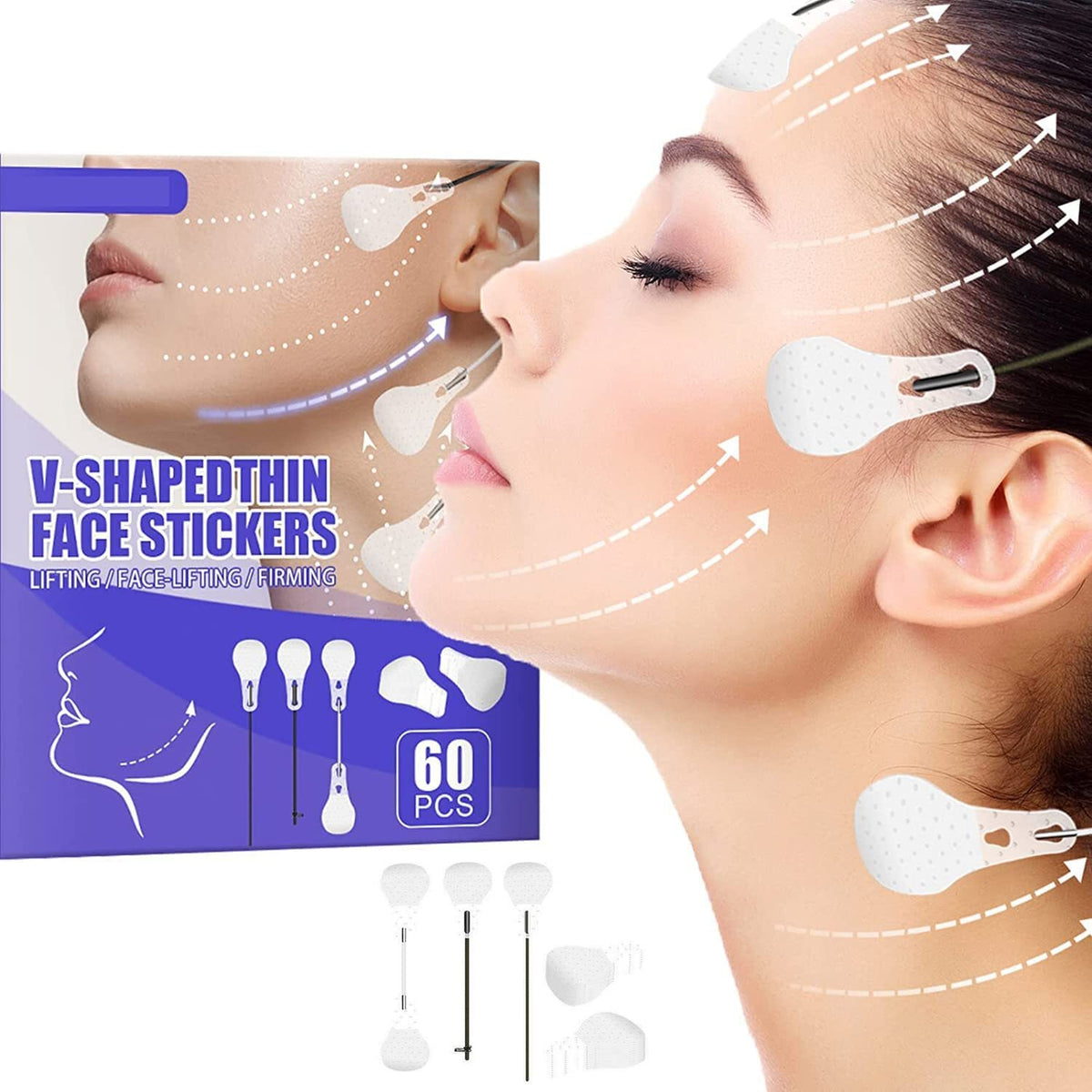 120PCS Face & Neck Lift Tape Set for Instant Wrinkle & Saggy Skin Tightening
