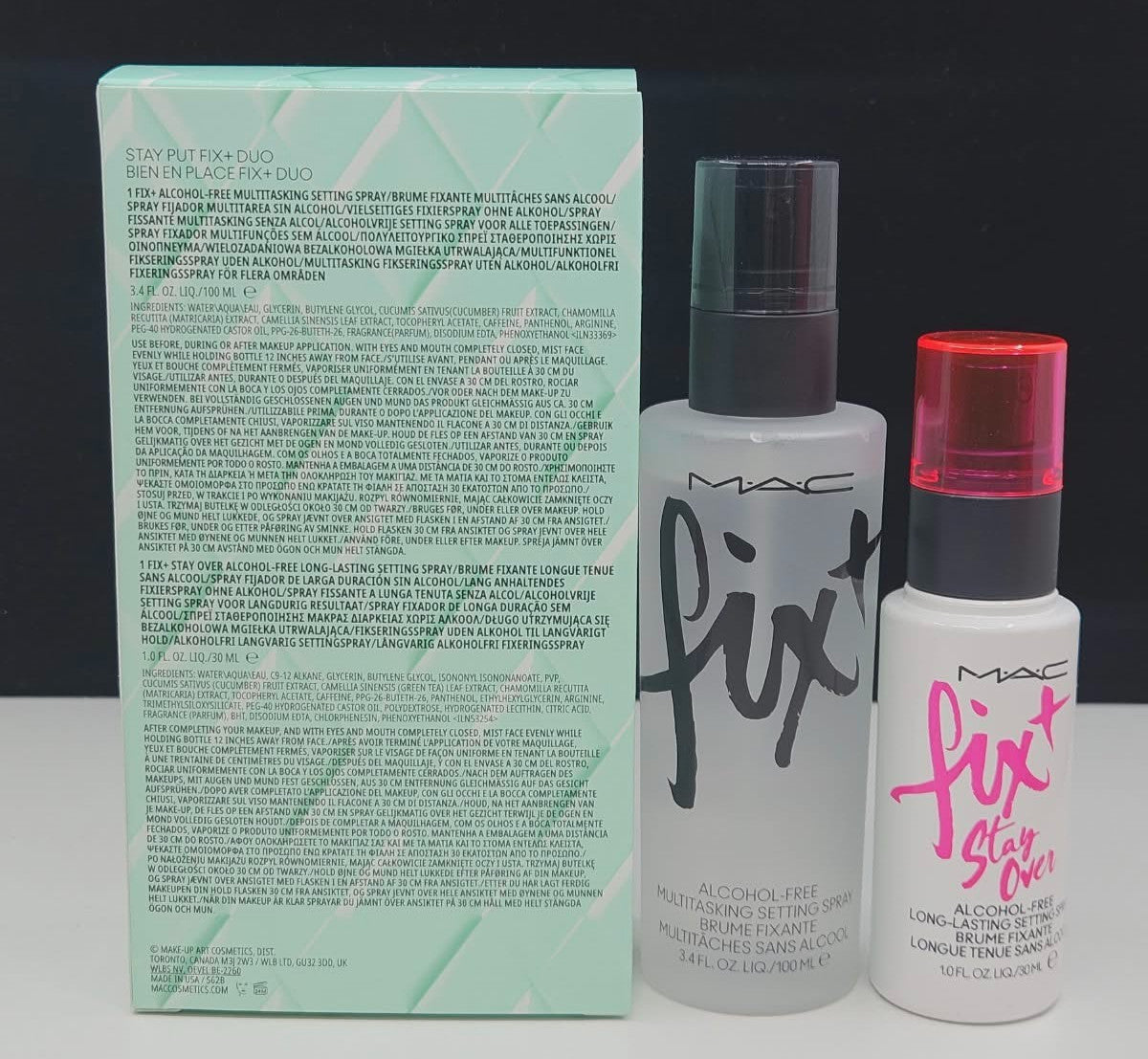 MAC Fix+ Mini & Regular Setting Spray Duo - Long-Lasting Makeup Finishing