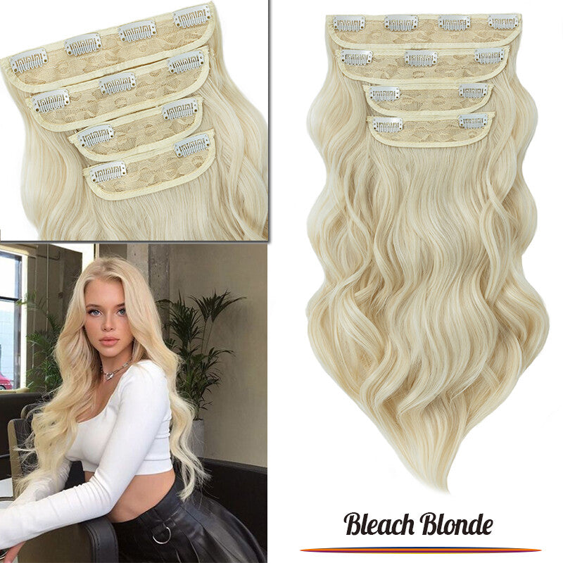 Double Weft Clip-In Human Hair Extensions Full Head - Multiple Colors & Lengths