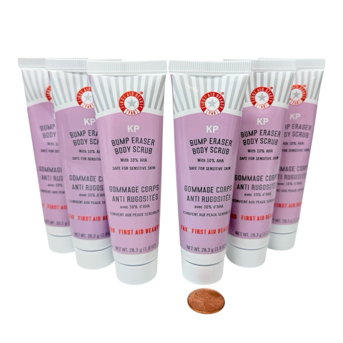 First Aid Beauty KP Bump Eraser Body Scrub - LOT OF 6 1 oz Each